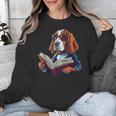 Cute Dog Basset Hound Reading Book Unisex Sweatshirt Cute Dog Basset Hound Reading Book Unisex Sweatshirt
