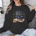 Cute Dragon Books Flower Bookworm Book Lover Unisex Sweatshirt