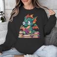 Cute Dragon Reading a Book Bookworm For Men Women Kid Unisex Sweatshirt Cute Dragon Reading a Book Bookworm For Men Women Kid Unisex Sweatshirt