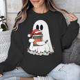 Cute Ghost Holding Books Bookish Christmas Unisex Sweatshirt