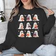Cute Ghost Reading Book Lovers Halloween Ghost Unisex Sweatshirt Cute Ghost Reading Book Lovers Halloween Ghost Unisex Sweatshirt