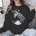 Cute Giraffe Wear Glasses Reading Book Librarian Bookworm Unisex Sweatshirt Cute Giraffe Wear Glasses Reading Book Librarian Bookworm Unisex Sweatshirt