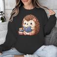 Cute Hedgehog Book Lover Readers Animal Reading Unisex Sweatshirt Cute Hedgehog Book Lover Readers Animal Reading Unisex Sweatshirt