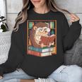 Cute Hedgehog Book Nerd Unisex Sweatshirt Cute Hedgehog Book Nerd Unisex Sweatshirt