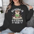 Cute Otter Reading Book Lover Sea Otters Animal Lover Unisex Sweatshirt Cute Otter Reading Book Lover Sea Otters Animal Lover Unisex Sweatshirt