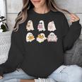 Cute Spooky Reading Book Halloween Fall Ghost Autumn Unisex Sweatshirt