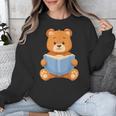 Cute Teddy Bear Reading Book Adorable For Readers Unisex Sweatshirt Cute Teddy Bear Reading Book Adorable For Readers Unisex Sweatshirt