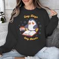 Cute Xmas Book Lover Penguin Reading Cosy Days Cosy Reads Unisex Sweatshirt