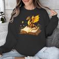 Dragon Fantasy Book Lover Bookish Reader Bookworm Wildflower Unisex Sweatshirt Dragon Fantasy Book Lover Bookish Reader Bookworm Wildflower Unisex Sweatshirt