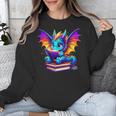 Dragon Reading a Book Bookworm Book Unisex Sweatshirt