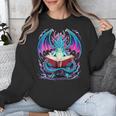 Dragon Reading Book Lover Unisex Sweatshirt
