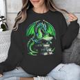Dragon Reading Books Bookworm Unisex Sweatshirt