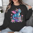 Dragons And Books Dragon Reading Book Lover Girl Bookworm Unisex Sweatshirt Dragons And Books Dragon Reading Book Lover Girl Bookworm Unisex Sweatshirt