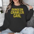 Dungeon Crawler Carl Yellow Text Logo LitRPG Series Book Unisex Sweatshirt Dungeon Crawler Carl Yellow Text Logo LitRPG Series Book Unisex Sweatshirt
