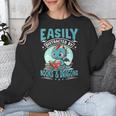 Easily Distracted By Books And Dragons Nerds Unisex Sweatshirt