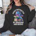 Easily Distracted By Dragons And Books Unisex Sweatshirt