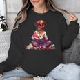 Educated Melanin Queen Afro Women Reading Book History Unisex Sweatshirt Educated Melanin Queen Afro Women Reading Book History Unisex Sweatshirt