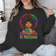 Education Is Freedom Teacher Books History Month Unisex Sweatshirt