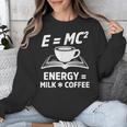 EMC2 Energy Milk x Coffee Science Book Math Lover Unisex Sweatshirt