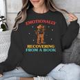 Emotionally Recovering From A Book Frog Unisex Sweatshirt Emotionally Recovering From A Book Frog Unisex Sweatshirt
