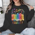 Equality Book LGBTQ Wildflowers Equal Rights Gay Kindness Unisex Sweatshirt Equality Book LGBTQ Wildflowers Equal Rights Gay Kindness Unisex Sweatshirt