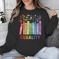 Equality Books Peace Love Compassion LGBT Gay Lesbian Pride Unisex Sweatshirt Equality Books Peace Love Compassion LGBT Gay Lesbian Pride Unisex Sweatshirt