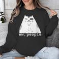 Ew People Introvert Sayings Sarcastic Cat Quote Unisex Sweatshirt Ew People Introvert Sayings Sarcastic Cat Quote Unisex Sweatshirt