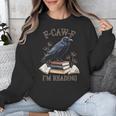 F-CAW-F Crow Book Lover Reader Gothic Humor Unisex Sweatshirt