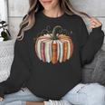 Fall Book Pumpkin Halloween Teacher Librarian Thanksgiving Unisex Sweatshirt
