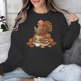 Fall Book Vintage Turkey Thanksgiving Reading Book Lovers Unisex Sweatshirt Fall Book Vintage Turkey Thanksgiving Reading Book Lovers Unisex Sweatshirt