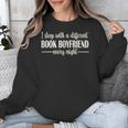 Fantasy Romantasy Novels Lover Sleep With Book Boyfriend Unisex Sweatshirt Fantasy Romantasy Novels Lover Sleep With Book Boyfriend Unisex Sweatshirt