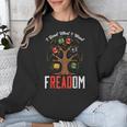 Freadom Tree Read Reading Librarian Book Across America Unisex Sweatshirt