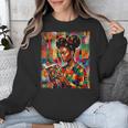 Geometric History Educated Women Reading Book Melanin Unisex Sweatshirt Geometric History Educated Women Reading Book Melanin Unisex Sweatshirt