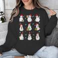 Ghosts Wearing Santa Hats Reading Books Christmas Book Lover Unisex Sweatshirt Ghosts Wearing Santa Hats Reading Books Christmas Book Lover Unisex Sweatshirt