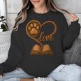 Girl Who Loves Dogs & Books Heart Dog Lover Reader Reeding Unisex Sweatshirt Girl Who Loves Dogs & Books Heart Dog Lover Reader Reeding Unisex Sweatshirt