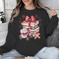 Girly Coquette Gingerbread Books And Hot Cocoa Cozy Season Unisex Sweatshirt Girly Coquette Gingerbread Books And Hot Cocoa Cozy Season Unisex Sweatshirt