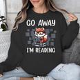 Go Away I'm Reading Book Reader Cute Fox Librarians Unisex Sweatshirt