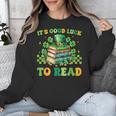 Goods Luck Read Librarian Book Patrick Days Shamrock Clover Unisex Sweatshirt