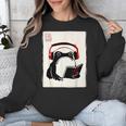 Grumpy Frog Books Music Kawaii Ink Japanese Unisex Sweatshirt Grumpy Frog Books Music Kawaii Ink Japanese Unisex Sweatshirt