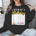Guestbook My 21st Birthday Sign My Shirt Birthday Party Unisex Sweatshirt