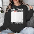 Guestbook 7th Birthday 7 Year Old Born 2018 Bday Unisex Sweatshirt