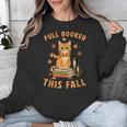 Halloween Fully Booked This Fall Book Ginger Cat Reading Unisex Sweatshirt Halloween Fully Booked This Fall Book Ginger Cat Reading Unisex Sweatshirt