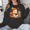 Halloween Ghost Reading Book Lovers Coffee Girl Women Unisex Sweatshirt Halloween Ghost Reading Book Lovers Coffee Girl Women Unisex Sweatshirt
