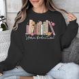 Harm Reduction Floral Book Overdose Awareness Nurse Unisex Sweatshirt