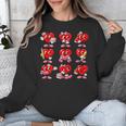 Heart Reading Books Valentine’s Day Girl And Boy Book Lovers Unisex Sweatshirt
