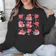 Hearts Reading Book Lovers All Booked For Valentine Unisex Sweatshirt Hearts Reading Book Lovers All Booked For Valentine Unisex Sweatshirt