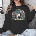 Hedgehog Reading Book Lake Scenery Reading Unisex Sweatshirt