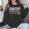 Homebody Introvert Cozy Trendy Indoorsy Homebody Unisex Sweatshirt