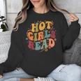 Hot Girls Read Aesthetic Book Lover Reading Unisex Sweatshirt