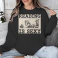 Hot Pin Up Girl Comic Book Vintage Reading Is Sexy Unisex Sweatshirt Hot Pin Up Girl Comic Book Vintage Reading Is Sexy Unisex Sweatshirt